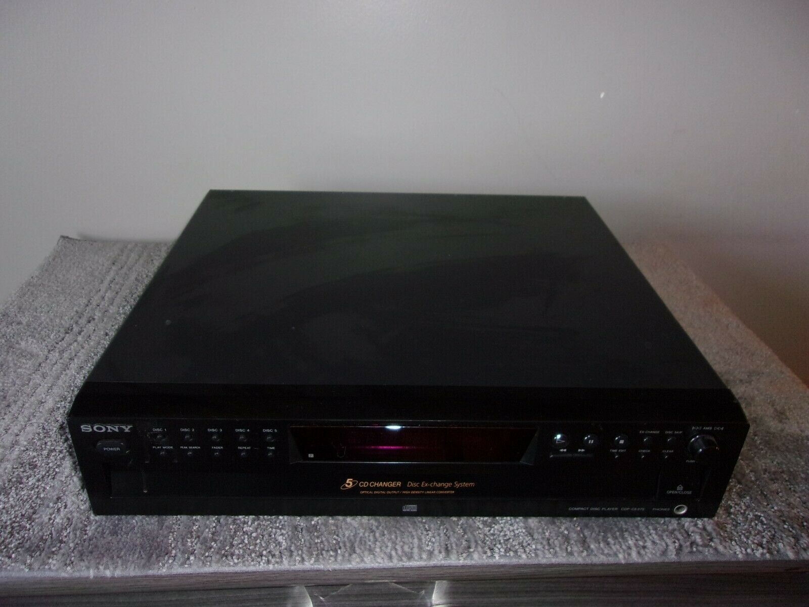 Sony Cdp-ce375 5 Cd Changer Player