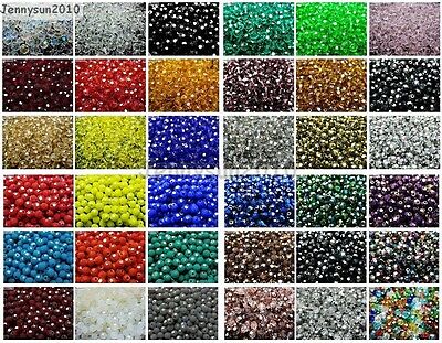Czech Crystal 4mm Faceted Round Loose Beads For Bracelet Necklace Jewelry Making