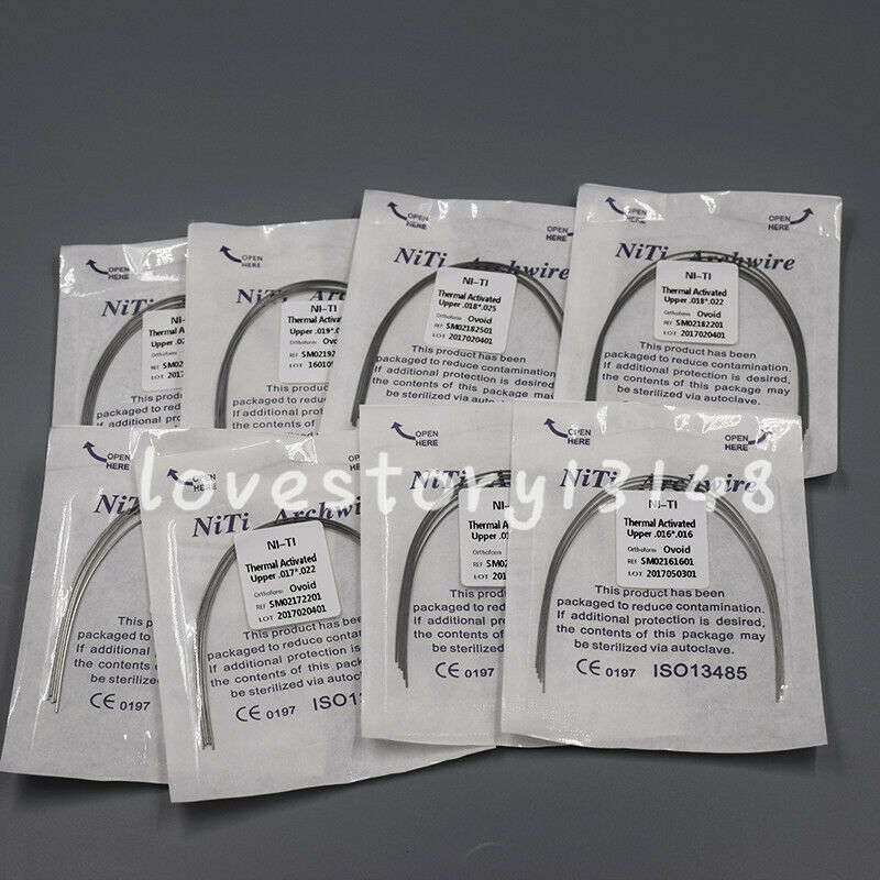 1Pack Dental Rectangular Thermal Activated Niti Orthodontic Ovoid Form Arch Wire