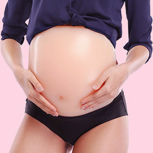 2019 Silicone Fake Belly Artificial Fake Pregnancy Baby Tummy Pregnant Bump Gift