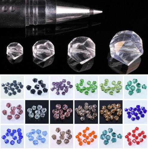 Helix Twist Faceted Crystal Glass Loose Crafts Beads lot 4mm 6mm 8mm 10mm 12mm